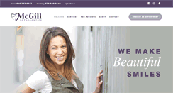 Desktop Screenshot of mcgillorthodontics.com